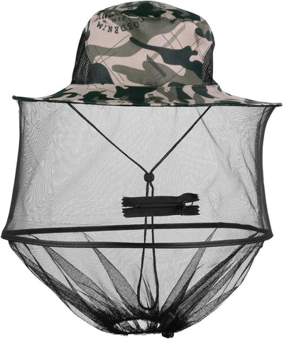 Sombrero red mosquito malla extraíble para pesca