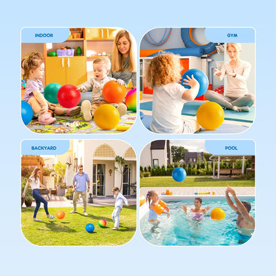 Pelotas kickball 8.5" set 6 o 12 para niños adultos