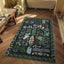 Alfombra boho 3x5" antiderrap baño cocina