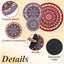 6 Posavasos Bohemios 3.94-7.87" Antiderrap para Mesa