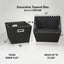 Set 2 cestas cónicas decorativas mini-puntos negros