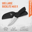 Cuchillo caza grande hoja fija 4pulg acero inox 420hc