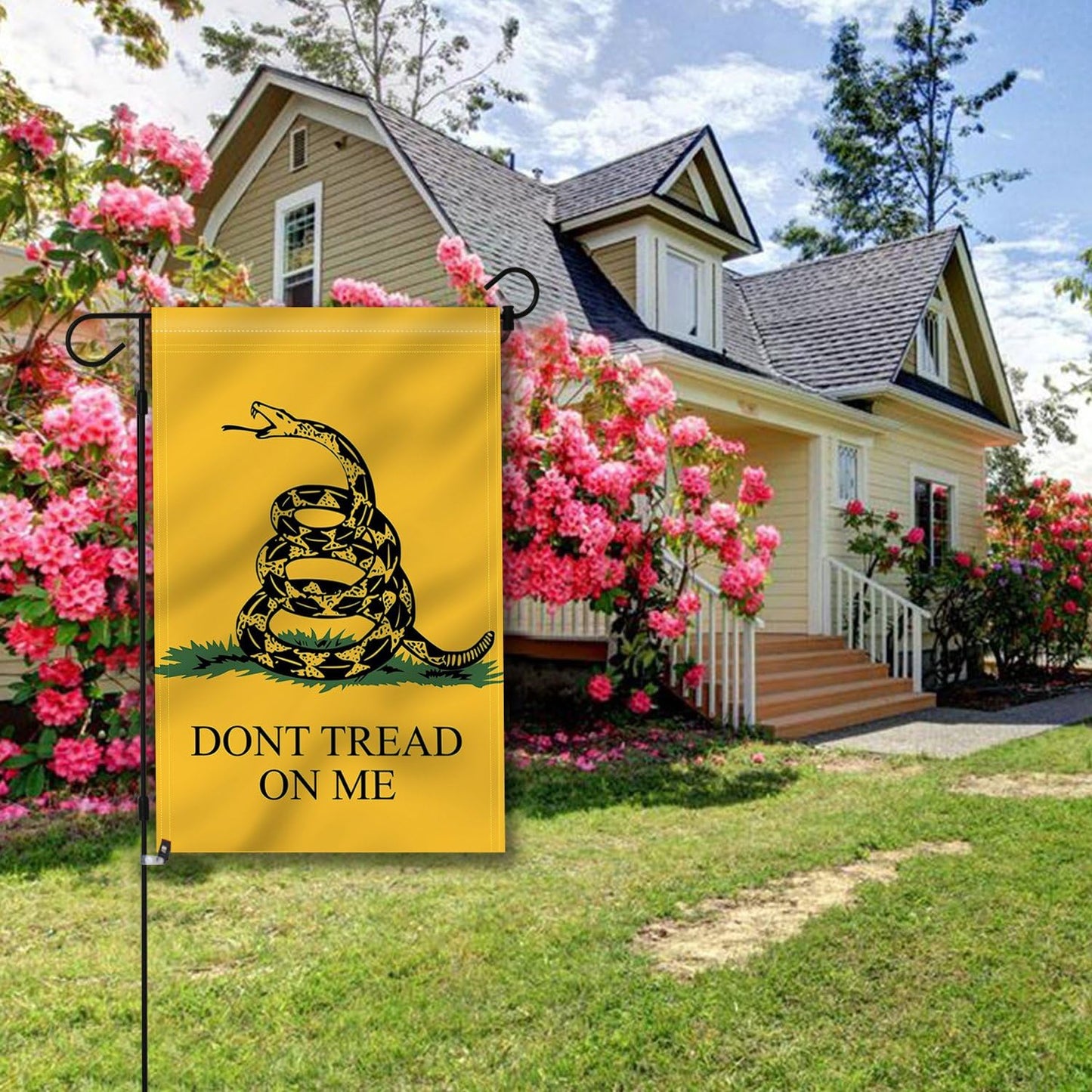 Bandera jardín doble cara 18x12.5 resistente intemperie