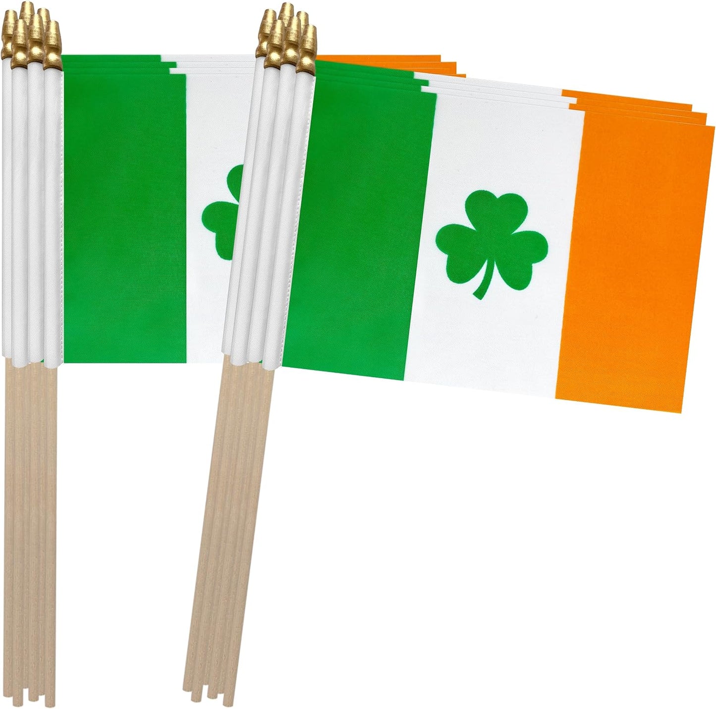 Bandera trébol Irlanda 5x8" set 12