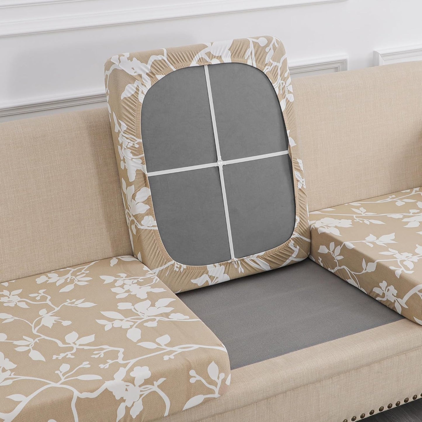 Fundas impermeables cojines patio estampado floral set 3