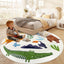 Alfombra redonda niños animales 6ft sala set
