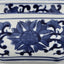 Cuencos octágono largo azul y blanco 7pulg ensaladera