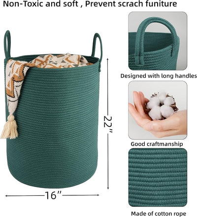 Cesta cuerda algodón para ropa sucia sala dormitorio bohemia
