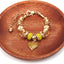 Plato redondo madera organiz. joyas decorativo