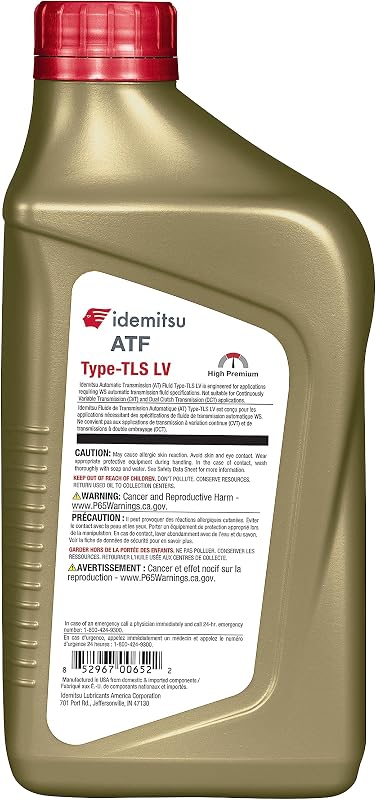 Fluido transmisión ATF TLS-LV Toyota/Lexus 1qt caja 12