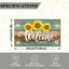 Felpudo verano girasoles puerta 17x29" antiderrap
