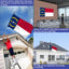 Bandera Carolina del Norte 2x3" resistente