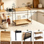 Organiz. barra café madera 2 niveles estante cocina