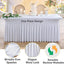 8 Faldones Elastano Blanco Mesa Rectangular 6ft Bodas