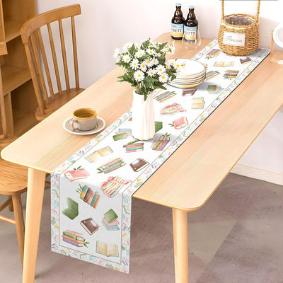 Camino mesa libro 13x72pulg decoración hogar cumpleaños