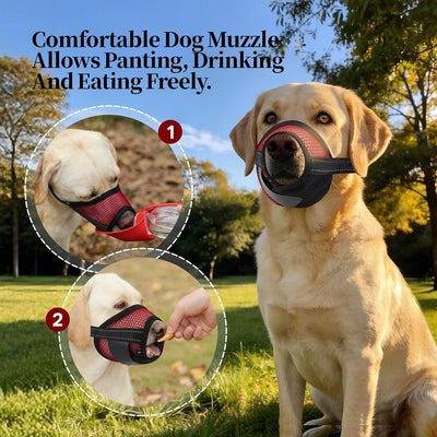2 Pzas Bozales Transpirables para Perros Ajustables