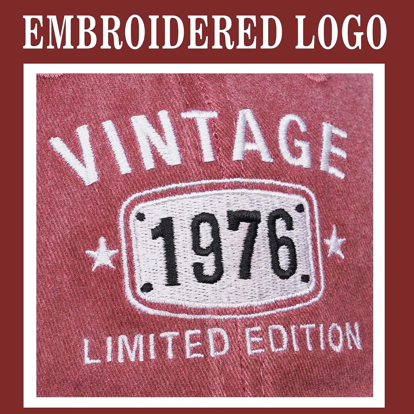 Sombrero vintage 1974 Limited Edición Rojo