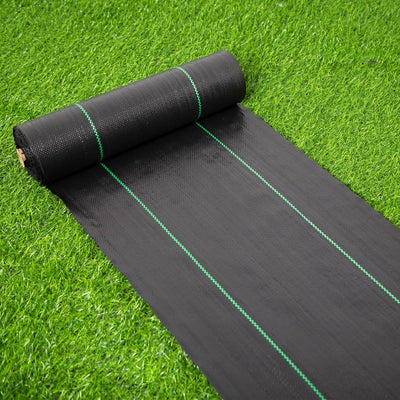 Tela barrera malezas jardín 3.2oz tejido paisajismo forro negro
