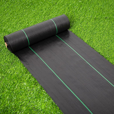 Tela barrera malezas jardín 3.2oz tejido paisajismo forro negro