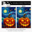 Bandera jardín Halloween calabaza Van Gogh estrellas luna