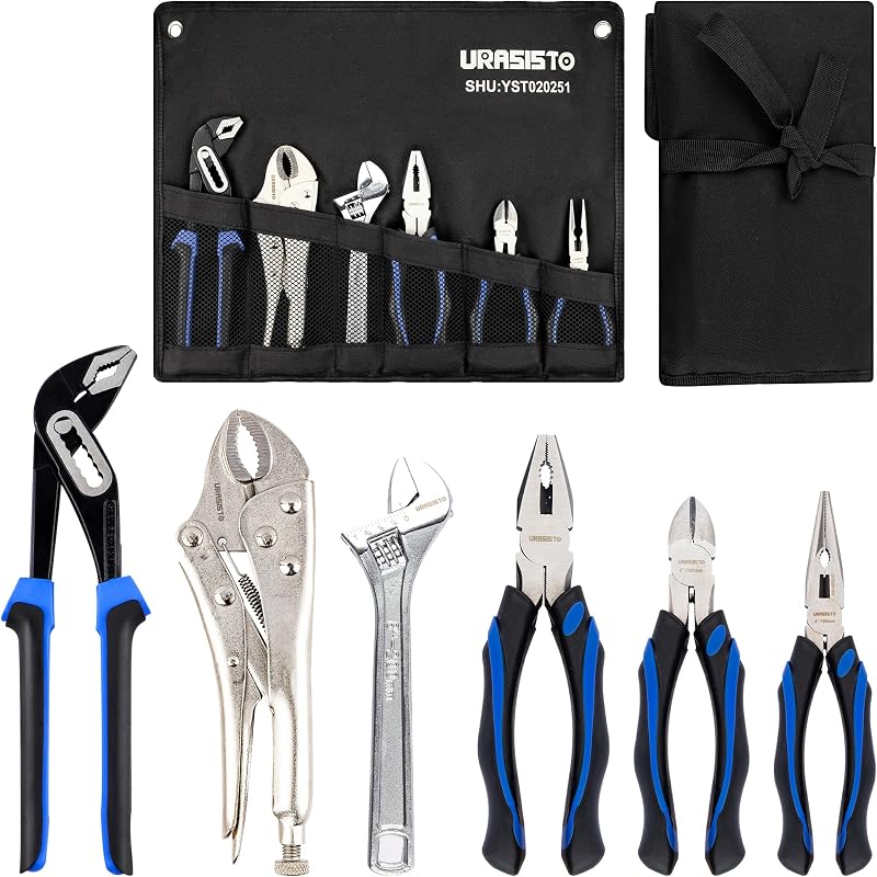 Kit 6 Pzas Herramientas Hogar Junta Ranura Alicates Linesman