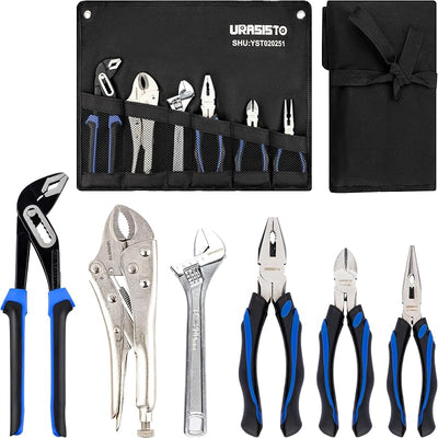 Kit 6 Pzas Herramientas Hogar Junta Ranura Alicates Linesman