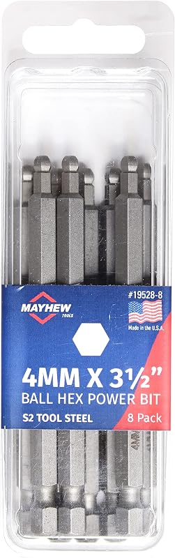 Broca hexagonal bola métrica 0.157pulg x 3.5pulg pack 8