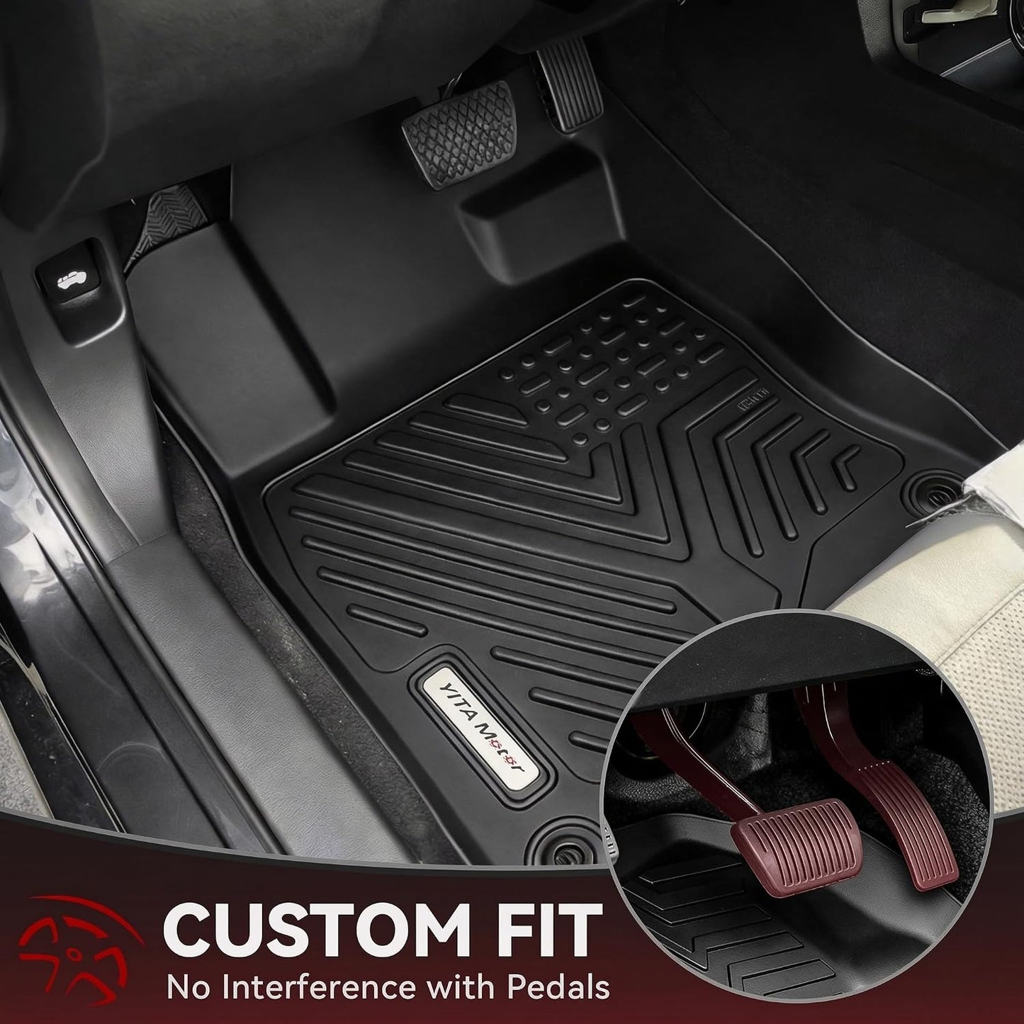 Alfombrillas TPE Honda Civic 2016-21 negro antiderrap