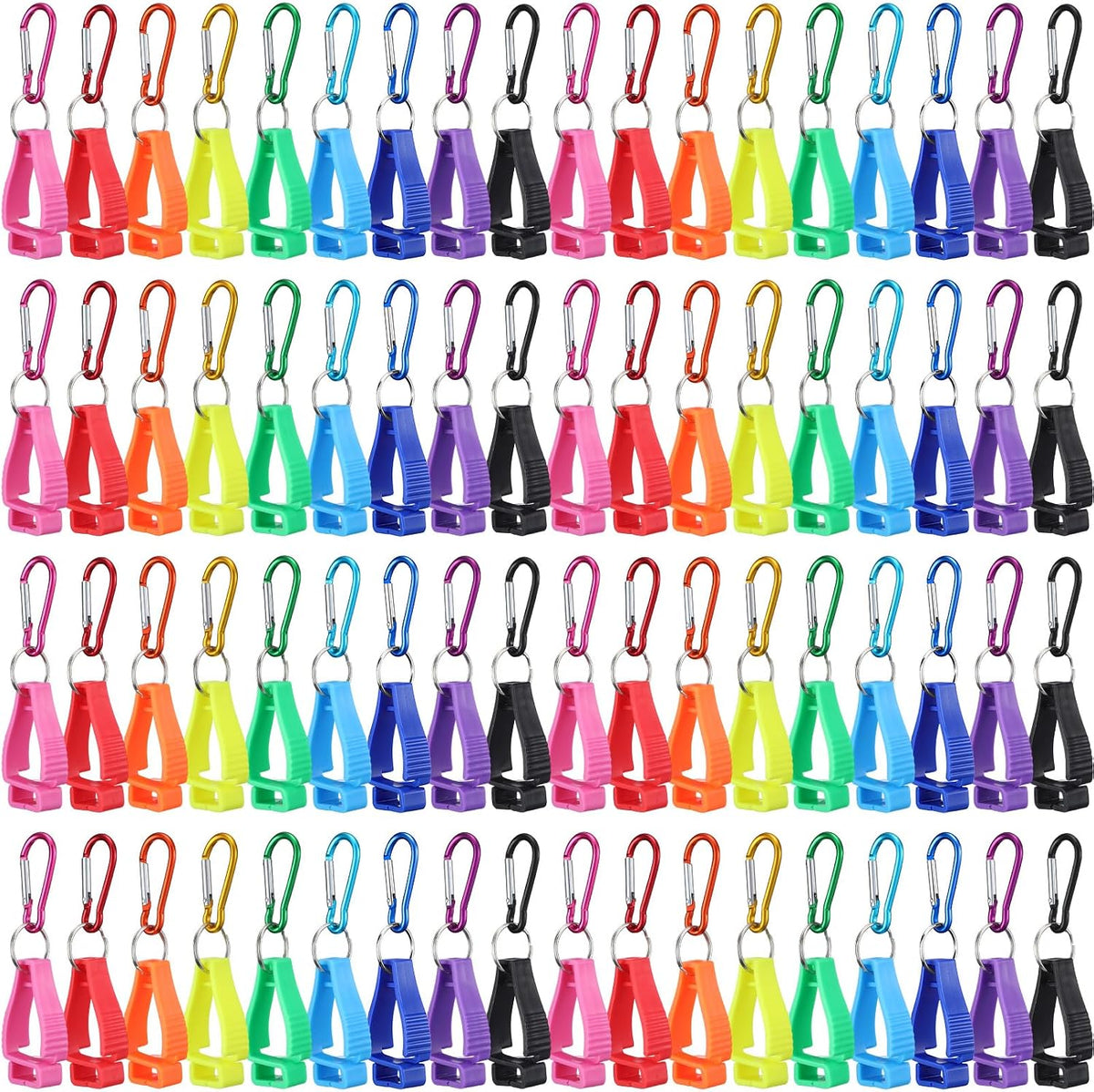 72 Clips Multicolores para Guantes y Cinturones Construcción
