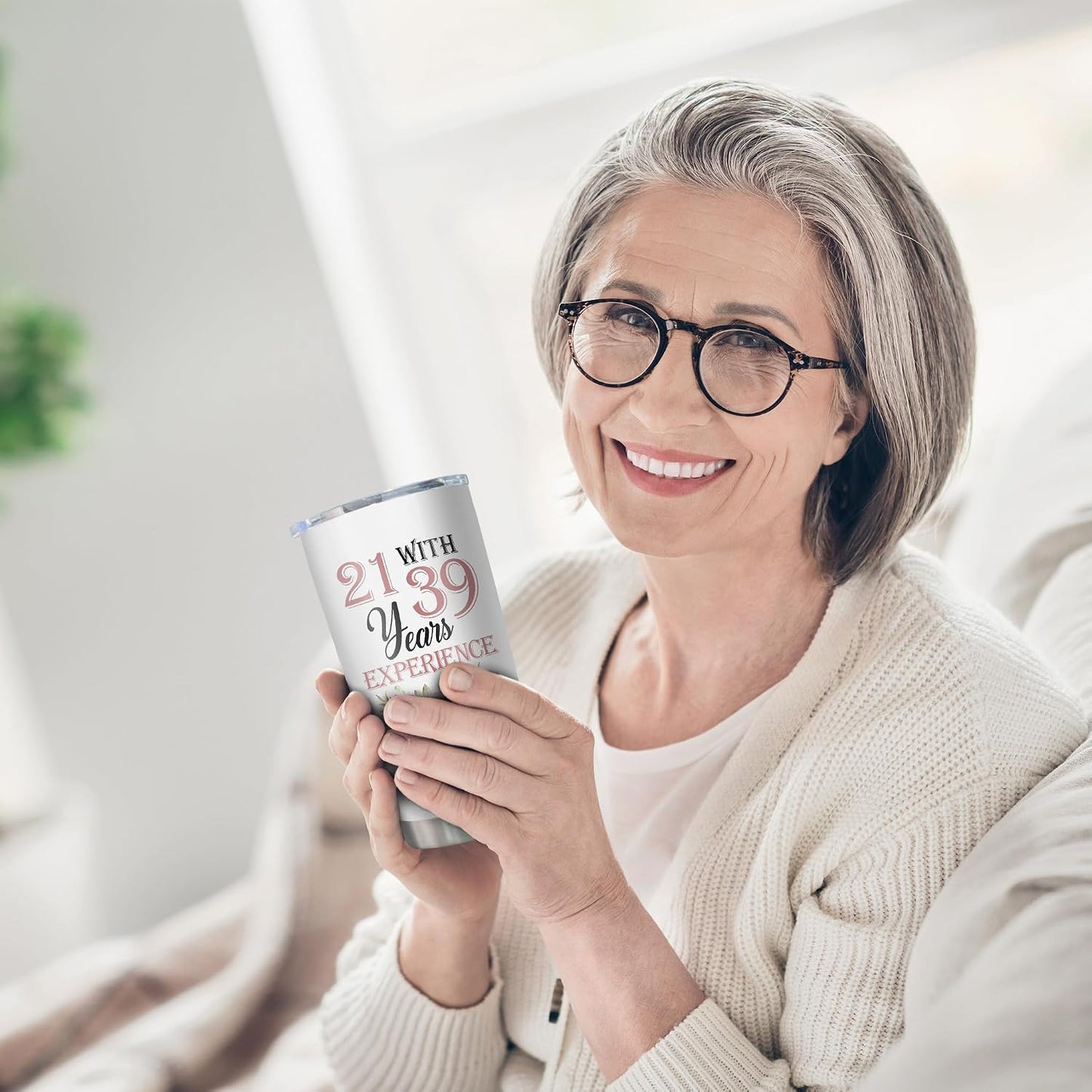 Vaso 20oz regalo cumpleaños 60 años mujer