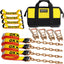 Kit amarre vehiculo 8 puntos correa camion 3300lbs 2x16"
