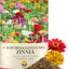 Semillas Zinnia Mix 1oz Paquete Resellable Flores Gigantes