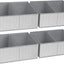 4 Cestas plegables armario con asas y divisor