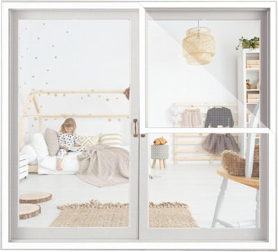 Mosquitera infantil 45x39pulg reutilizable plegable color blanco