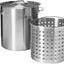 Olla caldo acero inox 84qt con tapa fondo reforzado