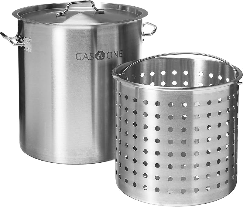 Olla caldo acero inox 84qt con tapa fondo reforzado