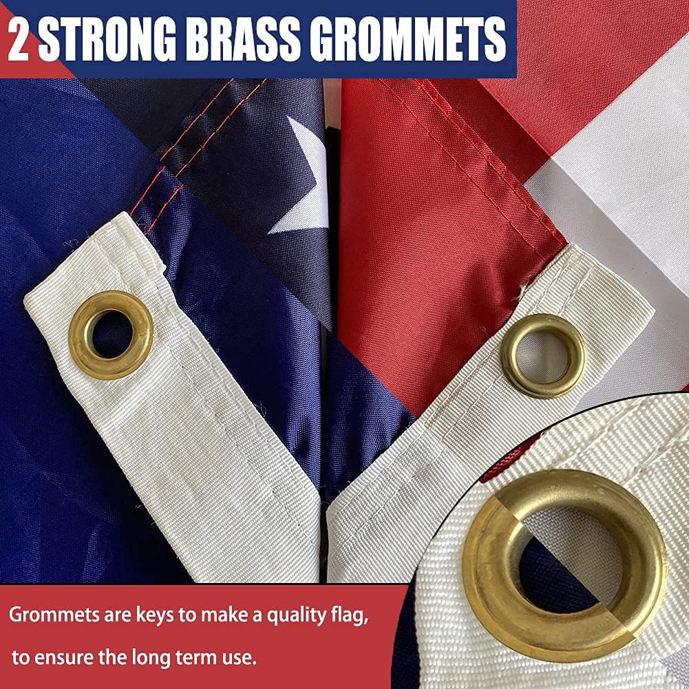 Combo banderas EE.UU. y Texas 3x5 poliéster resistente