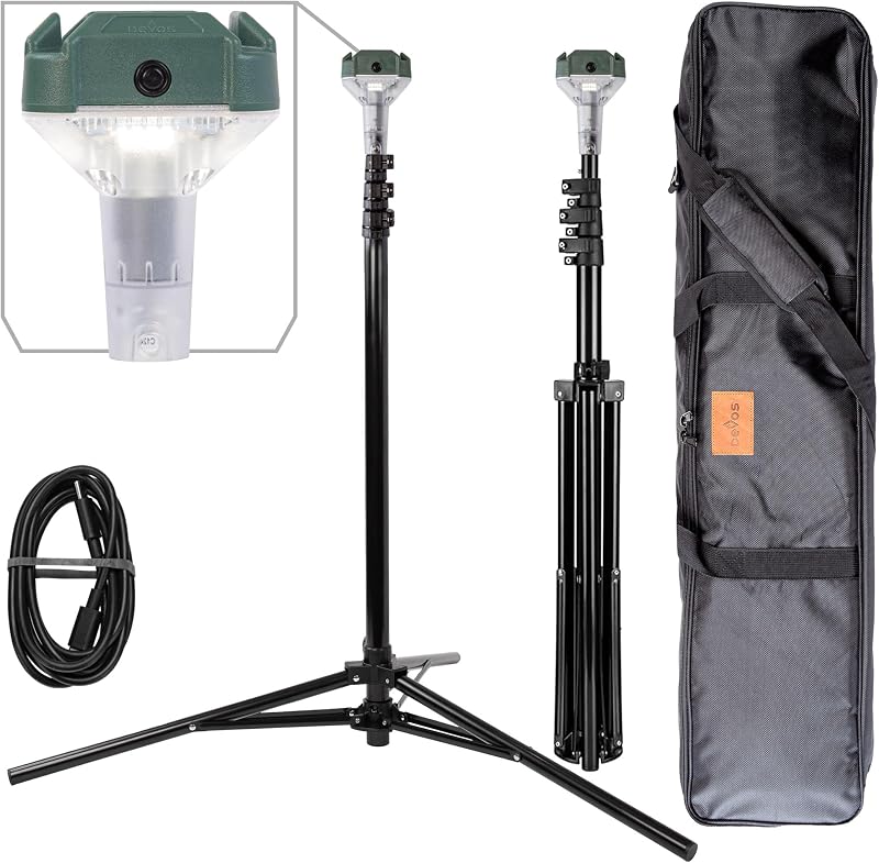 Linterna LED telescópica recargable 800 lúmenes pack 2