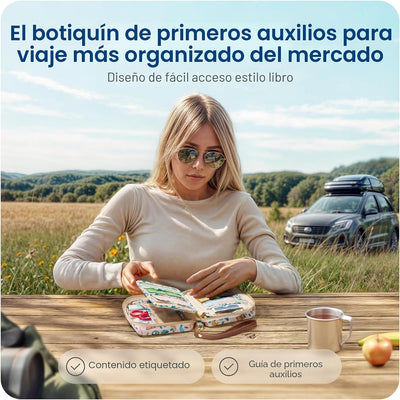 Kit primeros auxilios viaje TSA aprobado coche