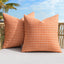 2 Fundas Almohada Exteriores Impermeables 18x18" Naranja