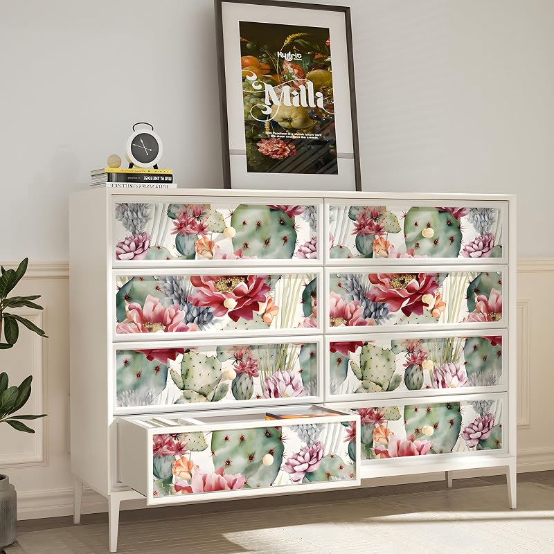 Papel tapiz floral vintage 17.5x32.8pulg autoadhesivo