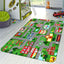 Alfombra educativa para niños mapa tráfico 3x5ft dormitorio