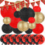 28 Pzas Decoraciones Fiesta Hibachi 15 Linternas 12 Abanicos 32.8pulg Pancarta Dragón