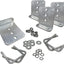 Kit 4 soportes litera galvanizados tipo L 6" trabajo pesado