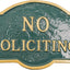 Placa no solicitando metal fundido pared comercial