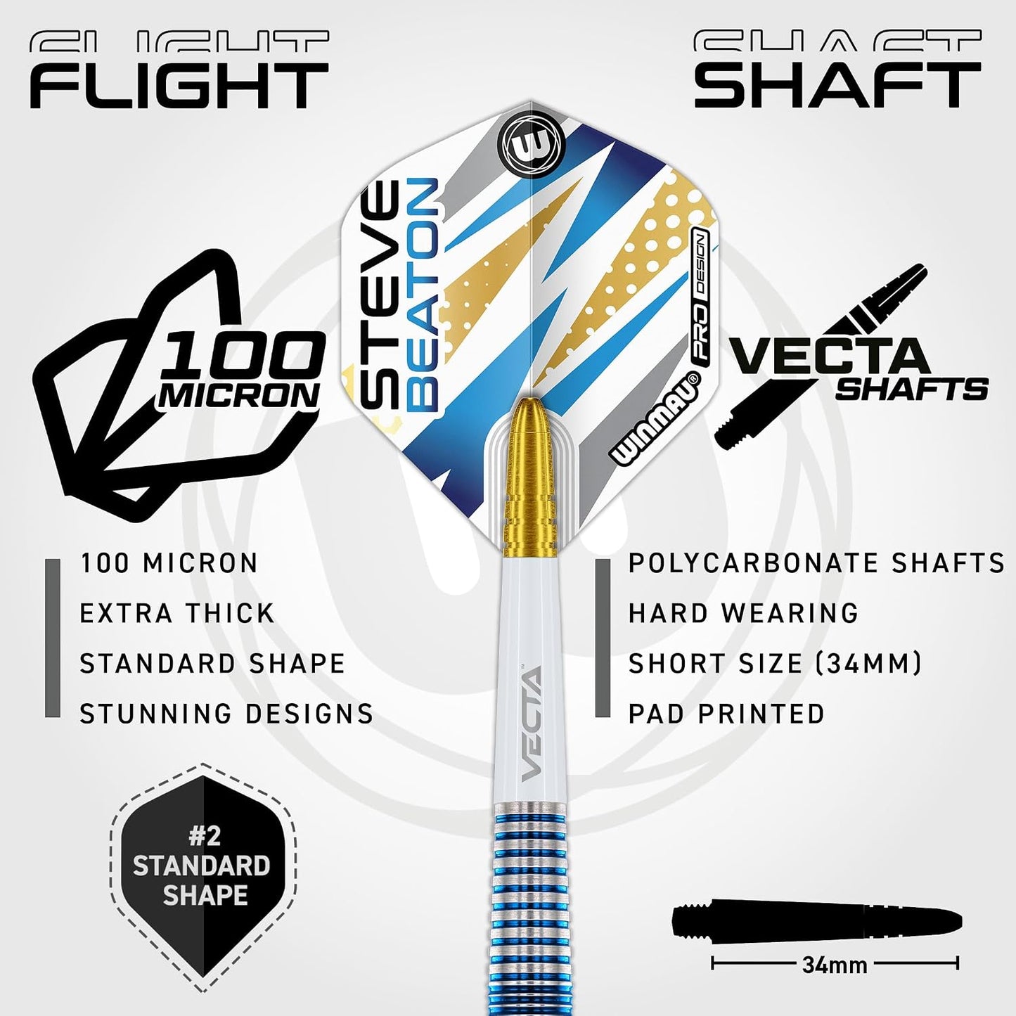 Set dardos 90% tungsteno Steve Beaton 0.63oz