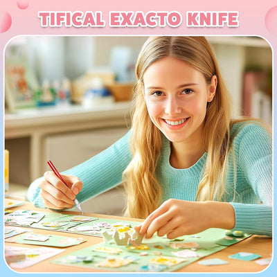 Set 55 Cuchillos Exacto SK5 para Manualidades y Pasatiempos