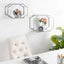 Estantes horizontales modernos set 2 color plateado