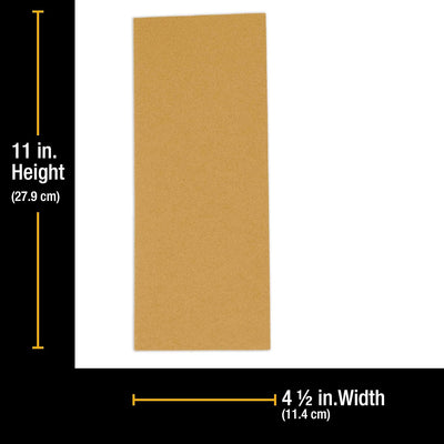 Hojas lija dorado grano 120 4.5x11pulg carpintería madera