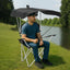Silla descanso toldo camping 21.6x21.6x36pulg negro